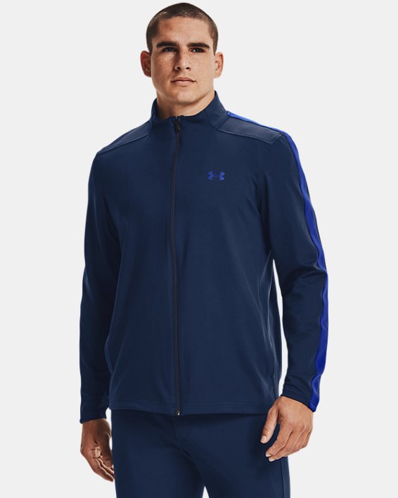 Men's UA Storm Midlayer Full-Zip Golf Jacket, Blue, pdpMainDesktop image number 0